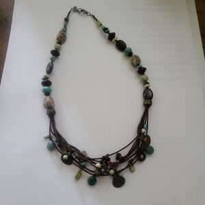 Silpada Multi-Stone/Strand Necklace- Retired N1994